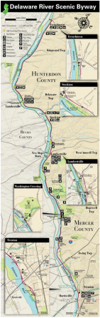 Delaware River Scenic Byway Map